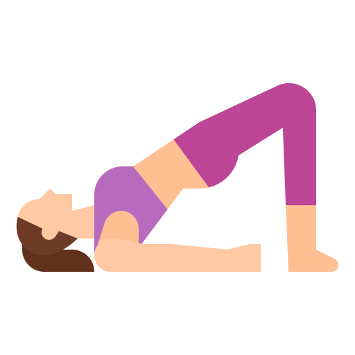 woman doing stretching